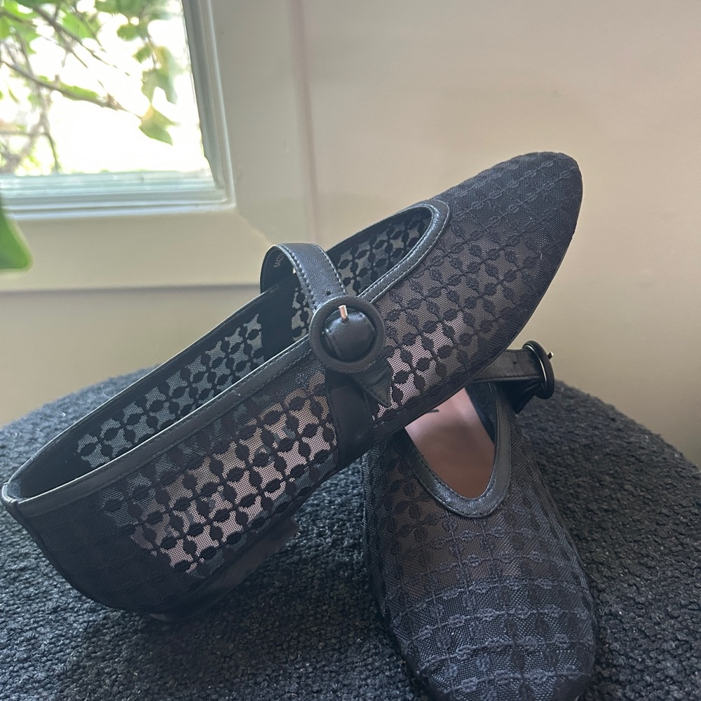BIBI LOU: Anthropologie Black Mesh Ballet Flats EUC